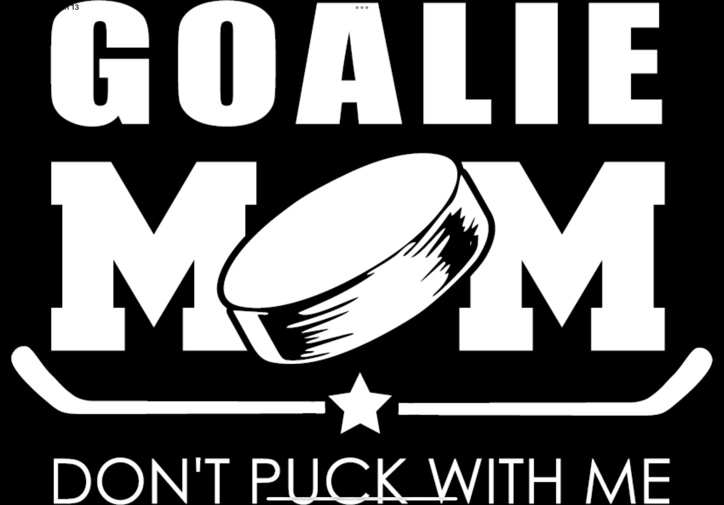 Goalie Mom Short Sleeve