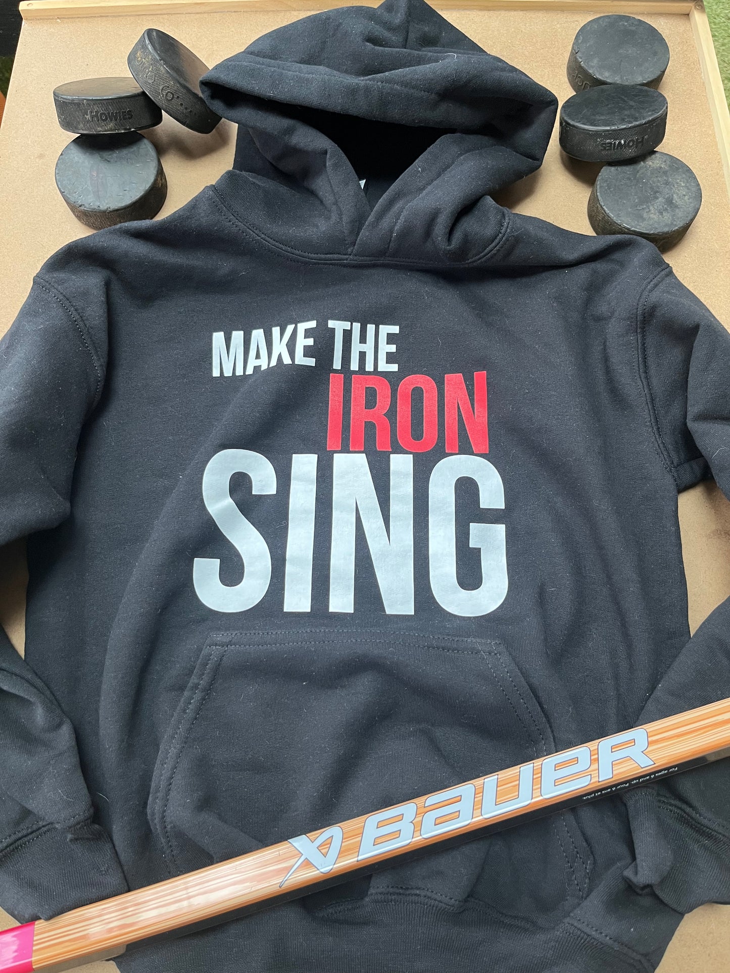 Youth Hoodie “Make The Iron Sing”